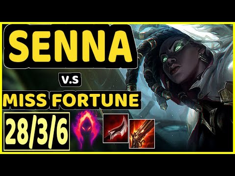 DISAVE (SENNA) vs MISS FORTUNE - 28/3/6 KDA BOTTOM ADC CHALLENGER GAMEPLAY - BR
