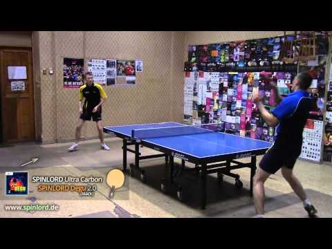 SPINLORD Degu 2.0 mm FH chop against topspin, short pips chopping technique