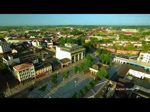 Dundalk, Ireland 4K Drone Aerial View