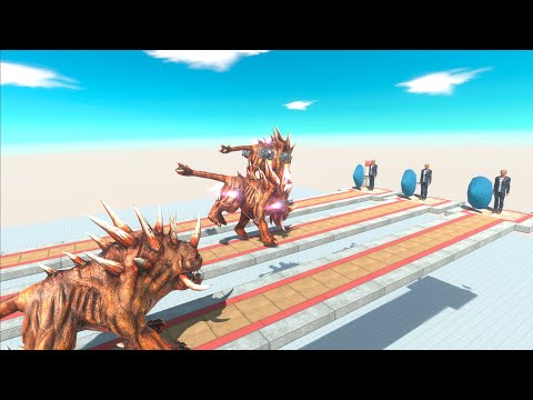 ⚡ Vanilla Units vs Jet Engine Units on Race - 🦖 Animal Revolt Battle Simulator 🦕