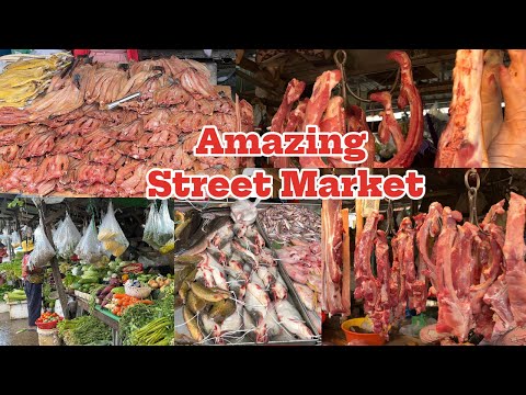 Kandal Market (Phsar Kandal Pochen Tong) | Evening Street Market Tour in Phnom Penh, Cambodia 🇰🇭