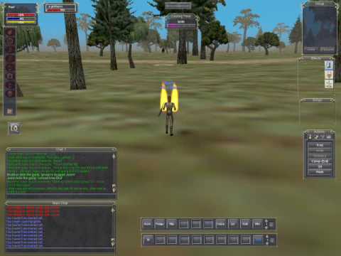 Everquest Classic - Druid Kiting a Griffawn in East Karana (Project 1999)