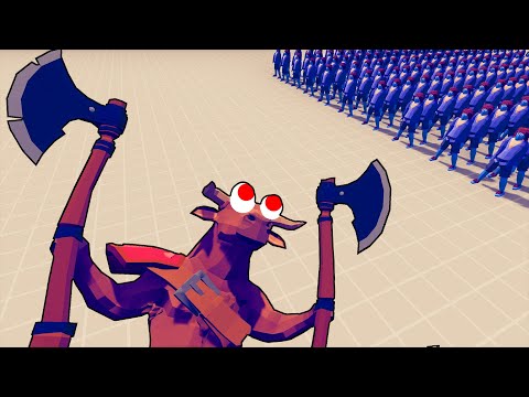 CRAZY MINOTAUR vs HORDE EASY UNITS - Totally Accurate Battle Simulator | TABS