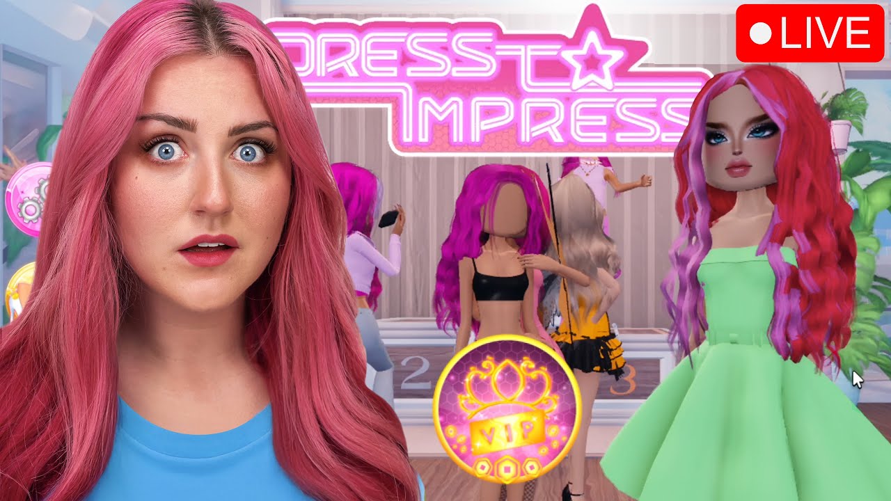 Playing DRESS TO IMPRESS - Gifting VIP to EVERYONE  🔴 LIVE 🔴