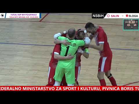 GOLOVI  FC Salines   MNK Sloga  Futsal kup BiH polufinale  23 03 2022