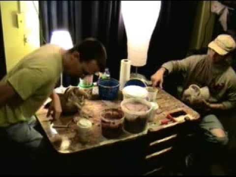 Armageddon at the Mushroom Village mask trimming