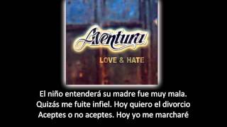 Aventura - Me voy (lyric - letra)