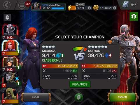 4* 5/50 Medusa vs. OG Ultron 5.4.6 Boss (MCOC)