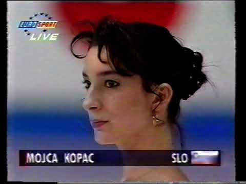 Mojca Kopač SLO - 1995 European Figure Skating Championships Short Program