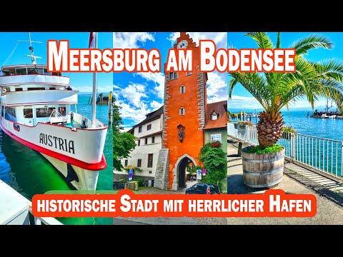 Meersburg am Bodensee - malerische historische Stadt mit herrlicher Hafenpromenade