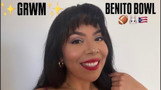 GRWM for the BENITO BOWL 🐰🏈🇵🇷✨ using NEW makeup!