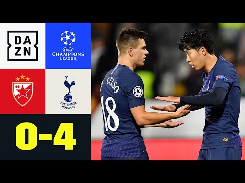 Slapstick-Tor des Jahres? Roter Stern - Tottenham 0:4 | UEFA Champions League | DAZN Highlights