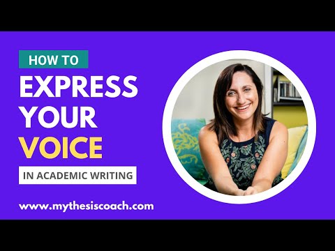 How to express your voice in academic writing