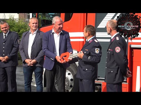 🚨 Offizielle Übergabe der neuen Drehleiter (DLA(K) 23/12) an die Feuerwehr Zeulenroda