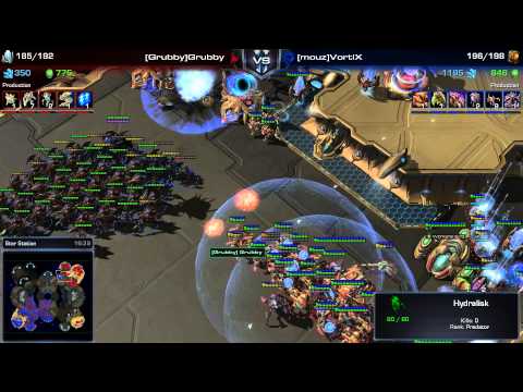 SC2 - Daily Masters - PvZ - Grubby vs VortiX