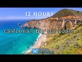 12 HOURS Of California Coastal Scenes Sounds HD Amazing Big Sur Mcway Falls Nature Relaxation