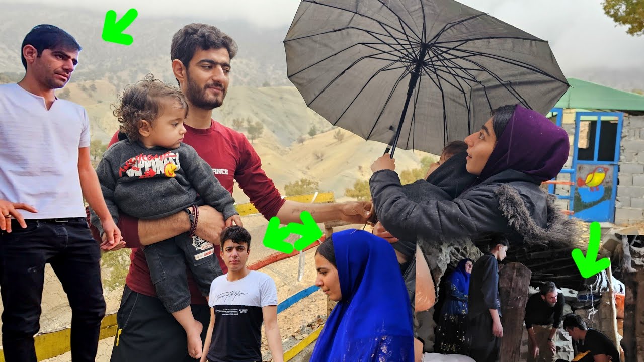"Love under the rain⛈️👨‍👩‍👧‍👦, Ali's visit and Hassan's wandering"