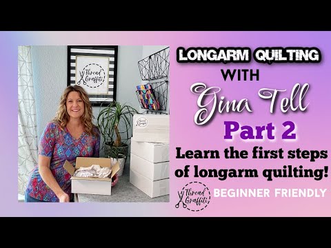 Longarm Quilting with Gina Tell - Part 2 Thread Box filled with my favorite longarm notions