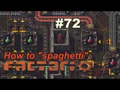 How to play Factorio ~ launch a rocket with "spaghetti" mess #72