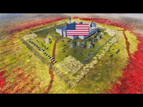 2,000,000 Zombies Attacks US WW2 FORTRESS! - UEBS 2 | Ultimate Epic Battle Simulator 2