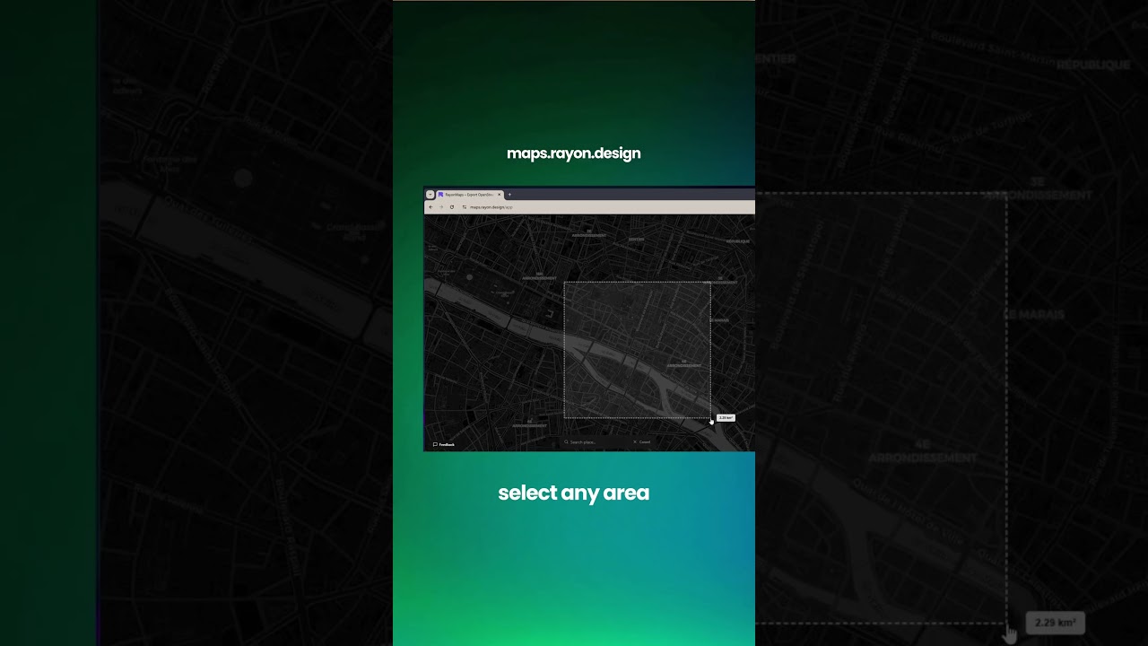 Finish site analysis faster with the free app for site extraction: maps.rayon.design  #archistudent