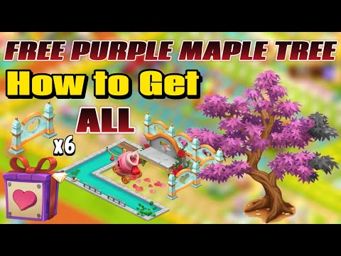 Hay Day: Free Decorations Purple Maple Tree 🌲 & Heart Crate 🎁 | No Diamonds Needed! #hayday 