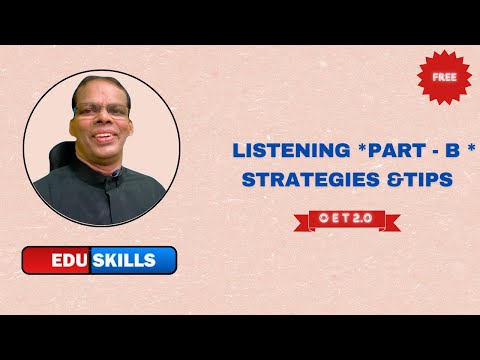 Edu Skills OET: Listening Part – B: OET made easy