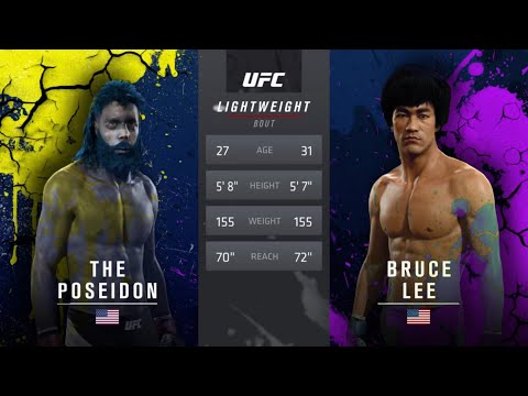 Poseidon vs. Bruce Lee (EA sports UFC 2)
