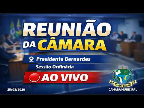 Segunda Reunião Ordinária da Câmara Municipal de Presidente Bernardes-MG - 2026.