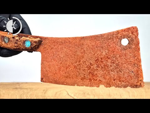 Cleaver Restoration - Mirror Polish & Rare Amboyna Burl Handle