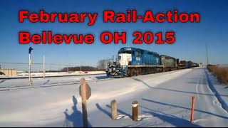 preview picture of video 'February Railfanning Bellevue OH 2015'