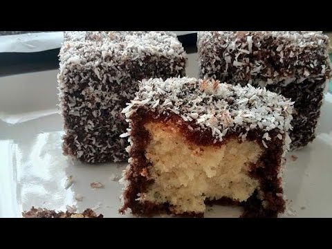 Most delicious and easiest Lamingtons. Full recipe in description box. #lamingtons