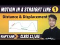 Motion In A Straight Line 01 Distance Displacement Class 11 JEE RAFTAAR