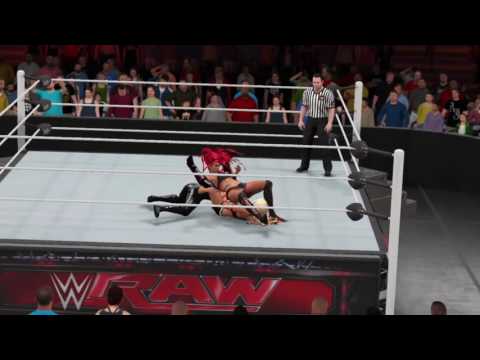 WWE 2K17 natalya v alexa bliss v eva marie