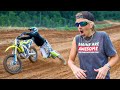Ky And Tie Crash A Dirt Bike