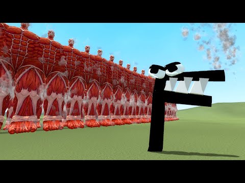 Alphabet Lore vs 1.000.000. Colossal Titans - The Rumbling