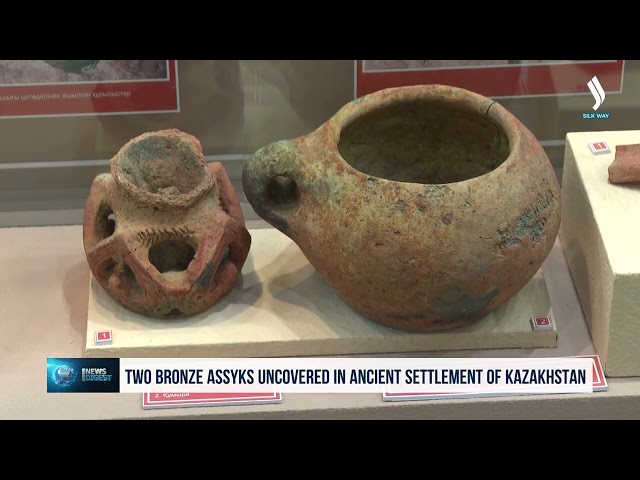 Two bronze assyks uncovered in ancient settlement of Kazakhstan