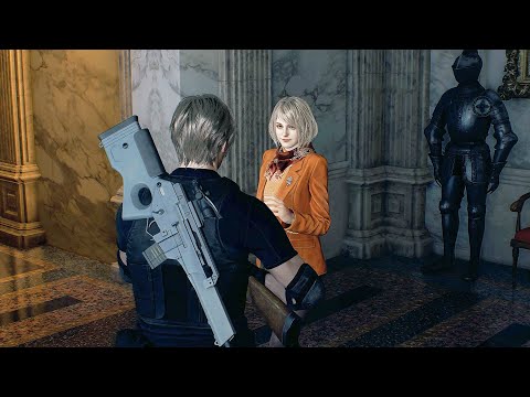 Ashley attempts to Flirt with Leon in Resident Evil 4 Remake