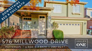 576 Millwood Drive -- 4 Bed, 3 Bath Home For Rent in Patterson, CA