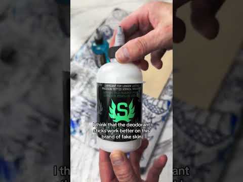 HOW TO APPLY A TATTOO STENCIL TO FAKE SKIN