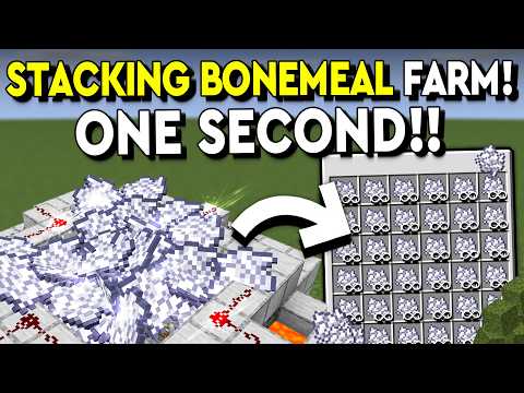 BEST STACKING BONEMEAL FARM 1.21! Minecraft Tutorial In 60s!