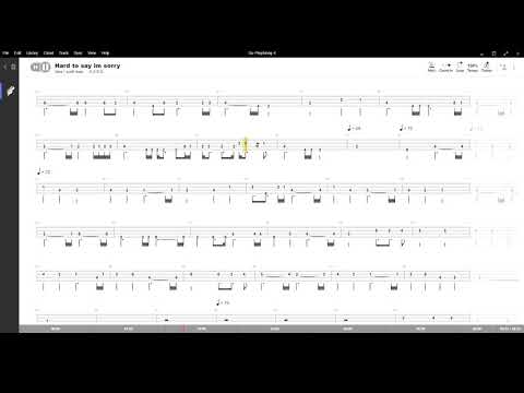 Hard to say im sorry ( Chicago )  ,Tablatura e base Senza Basso - Backing bass track - NO BASS