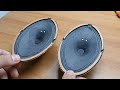 Vintage Russian made oval speakers - audio test, frequency response and excursion