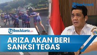 Wagub Ariza akan Beri Sanksi Tegas Para Pemain Sepatu Roda yang Melintasi Tengah Jalan Gatot Subroto