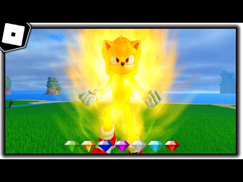 How to get SUPER SONIC BADGE + ALL 7 CHAOS EMERALD LOCATIONS in SONIC MOVIE ADVENTURE - Roblox