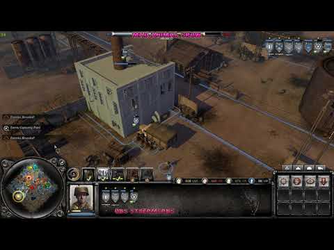 Twitch Live Stream #103 Coh2 / 4v4 Soviet Union, US Forces, British Forces v OKW, Wehrmacht   Expert