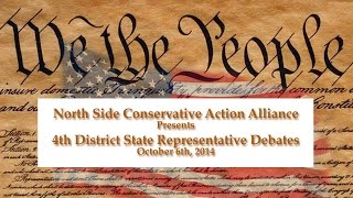 preview picture of video '4th District Legislative Debate - October 6th, 2014'