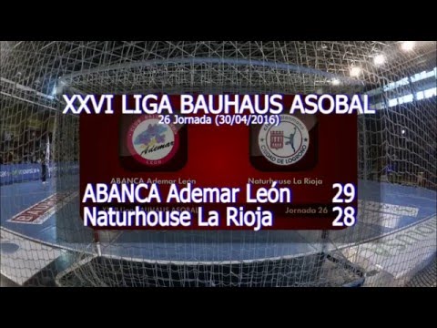 LIGA BAUHAUS ASOBAL J26 ABANCA Ademar León - Naturhouse La Rioja 29 - 28