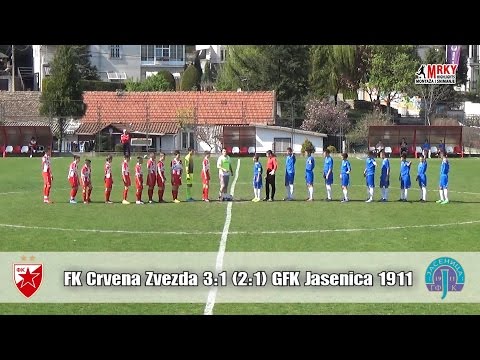 FK Crvena Zvezda - GFK Jasenica 1911 - 3:1 (2:1)  GOLOVI