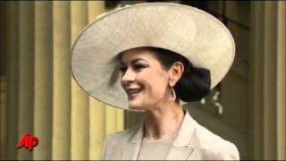 Zeta Jones Celebrates CBE Honor With Douglas